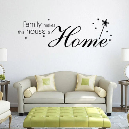 Family Makes This House a Home Removable Wall Sticker - Go2buy Australia