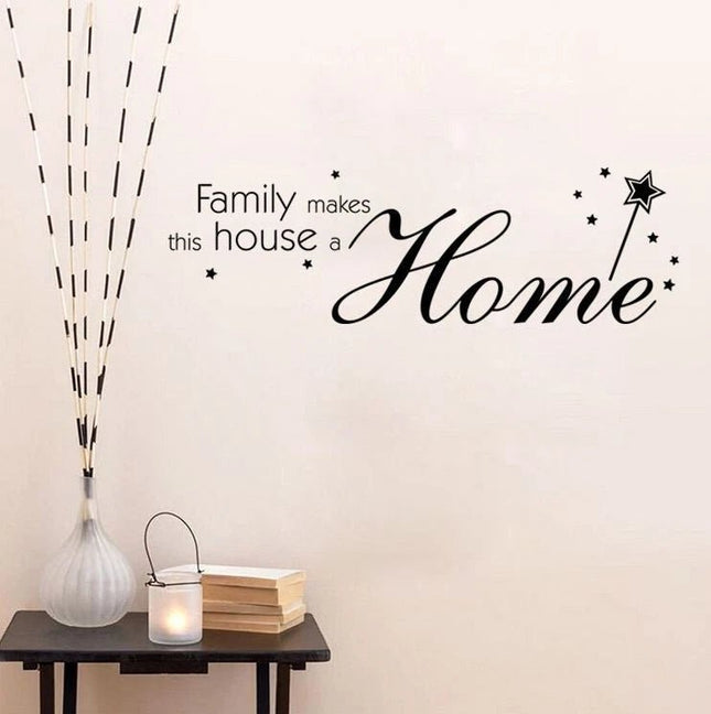 Family Makes This House a Home Removable Wall Sticker - Go2buy Australia