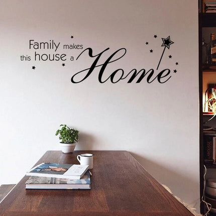 Family Makes This House a Home Removable Wall Sticker - Go2buy Australia