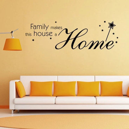 Family Makes This House a Home Removable Wall Sticker - Go2buy Australia