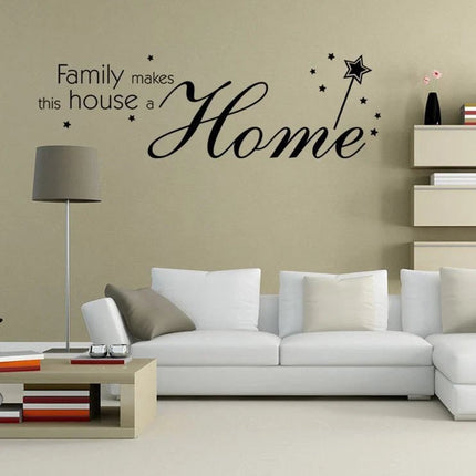 Family Makes This House a Home Removable Wall Sticker - Go2buy Australia