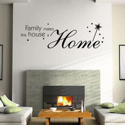 Family Makes This House a Home Removable Wall Sticker - Go2buy Australia