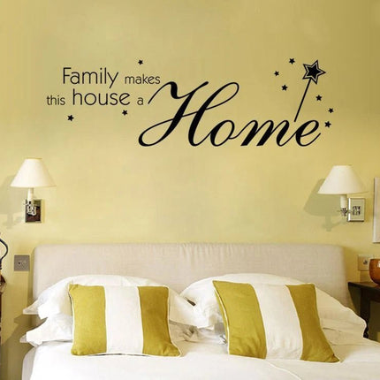 Family Makes This House a Home Removable Wall Sticker - Go2buy Australia