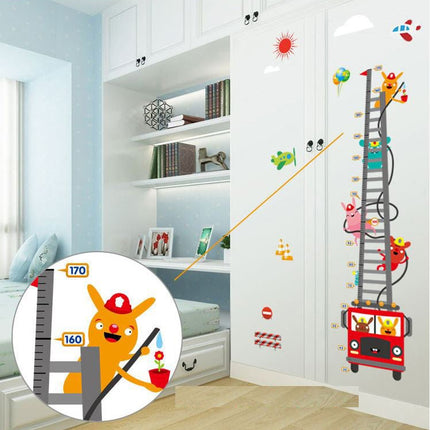 Fire Engine Hero Kids Growth Chart | Removable Wall Decal for Nursery & Playroom - Go2buy Australia