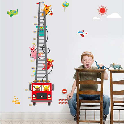 Fire Engine Hero Kids Growth Chart | Removable Wall Decal for Nursery & Playroom - Go2buy Australia