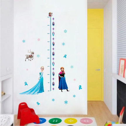 Frozen Elsa Anna Wall Sticker Removable Broken Wall Kid Girl Room Decal Height - Go2buy Australia