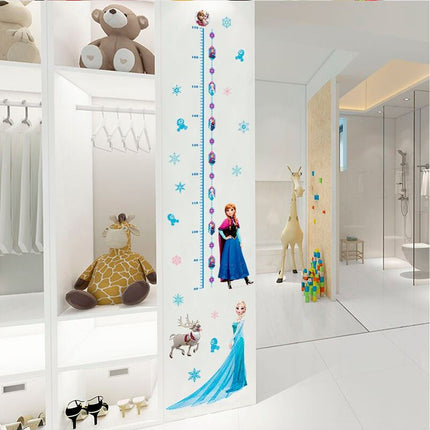Frozen Elsa Anna Wall Sticker Removable Broken Wall Kid Girl Room Decal Height - Go2buy Australia