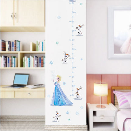 Frozen Elsa Anna Wall Sticker Removable Broken Wall Kid Girl Room Decal Height - Go2buy Australia