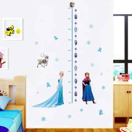 Frozen Elsa Anna Wall Sticker Removable Broken Wall Kid Girl Room Decal Height - Go2buy Australia