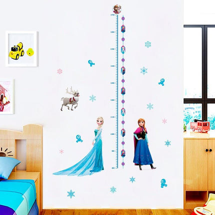 Frozen Elsa Anna Wall Sticker Removable Broken Wall Kid Girl Room Decal Height - Go2buy Australia