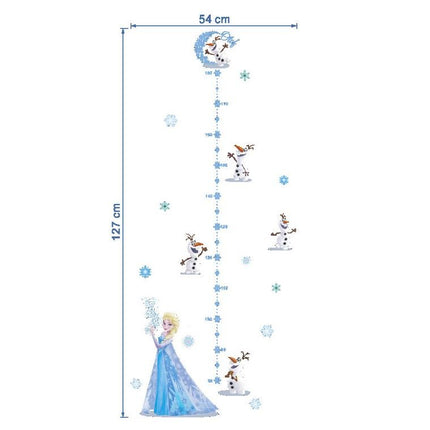 Frozen Elsa Anna Wall Sticker Removable Broken Wall Kid Girl Room Decal Height - Go2buy Australia