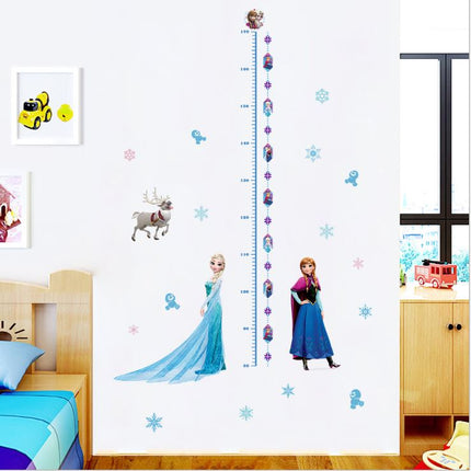 Frozen Elsa Anna Wall Sticker Removable Broken Wall Kid Girl Room Decal Height - Go2buy Australia