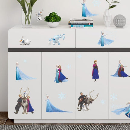 Frozen Elsa Anna Wall Stickers Removable Broken Wall Kid Girl Room Decor - Go2buy Australia
