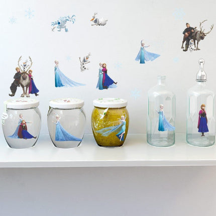 Frozen Elsa Anna Wall Stickers Removable Broken Wall Kid Girl Room Decor - Go2buy Australia