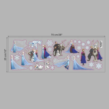 Frozen Elsa Anna Wall Stickers Removable Broken Wall Kid Girl Room Decor - Go2buy Australia