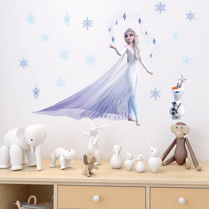 Frozen Elsa Anna Wall Stickers Removable Broken Wall Kid Girl Room Decor - Go2buy Australia