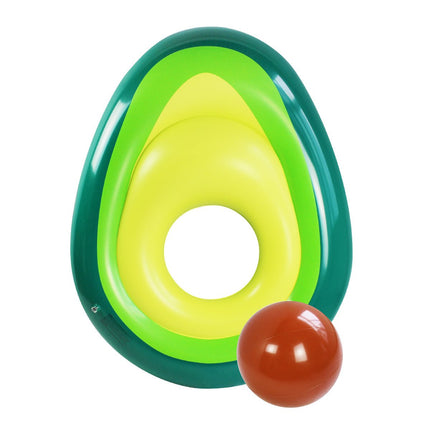 Giant Inflatable Avocado With Ball Swimming Float Raft Lounge Toy Bed Pool Fun - Go2buy Australia