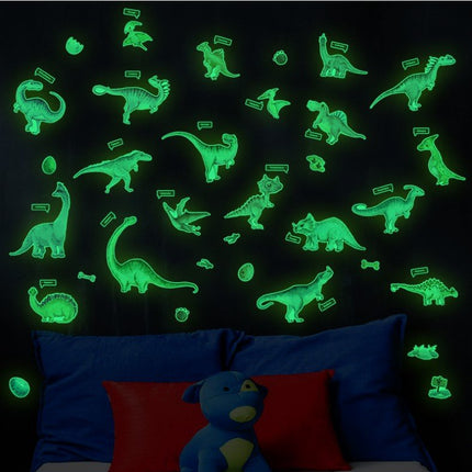 Glow In The Dark Dinosaur World Wall Decal Sticker Ceiling Home Room Decor - Go2buy Australia