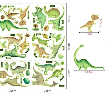 Glow In The Dark Dinosaur World Wall Decal Sticker Ceiling Home Room Decor - Go2buy Australia