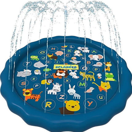 Inflatable Alphabet Premium Splash Play mat Water Sprinkle Spray pad Toys 100cm - Go2buy Australia