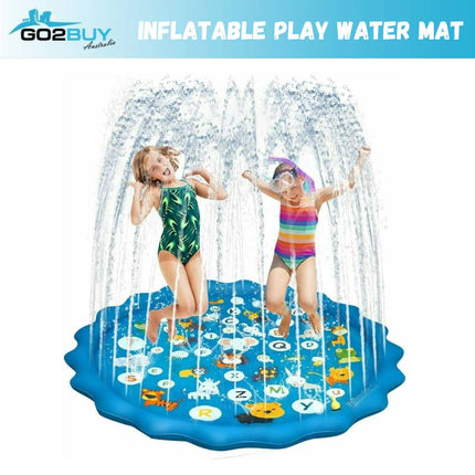 Inflatable Alphabet Premium Splash Play mat Water Sprinkle Spray pad Toys 100cm - Go2buy Australia