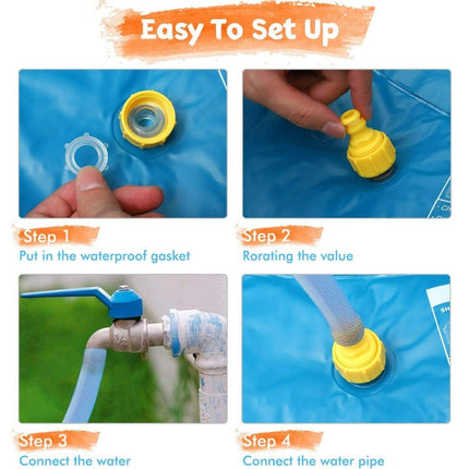 Inflatable Alphabet Premium Splash Play mat Water Sprinkle Spray pad Toys 100cm - Go2buy Australia