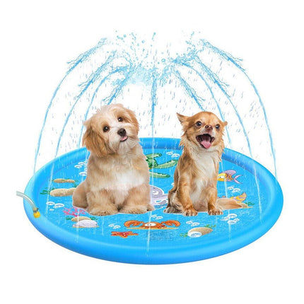 Inflatable Dolphin Premium Splash Play mat Water Sprinkle Spray pad Toys 100cm - Go2buy Australia