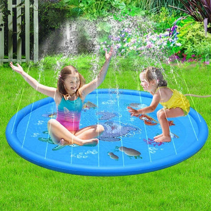Inflatable Dolphin Premium Splash Play mat Water Sprinkle Spray pad Toys 100cm - Go2buy Australia