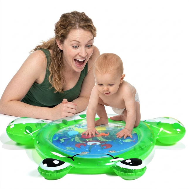 Inflatable Frog Premium Play mat Tummy time Water Toys for Babies and Toddlers 70*83cm - Go2buy Australia