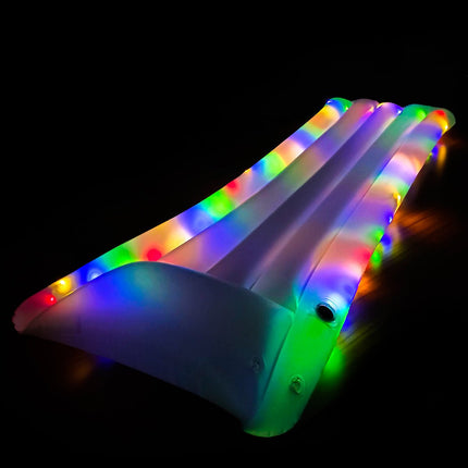 Inflatable LED Light up Air Mattress Pool Water Glow Toy Lights Aqua Party - Go2buy Australia