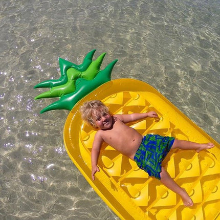 Inflatable Pineapple Pool Float Lounger Giant Swimming Beach Mattress 190cm - Go2buy Australia