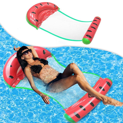 Inflatable Water Float Watermelon Pineapple Strawberry Pool Hammock Chair - Go2buy Australia