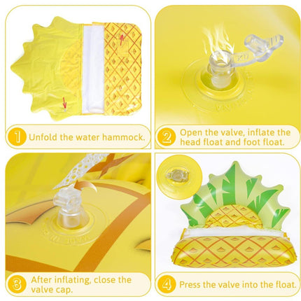 Inflatable Water Float Watermelon Pineapple Strawberry Pool Hammock Chair - Go2buy Australia