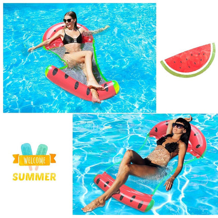 Inflatable Water Float Watermelon Pineapple Strawberry Pool Hammock Chair - Go2buy Australia