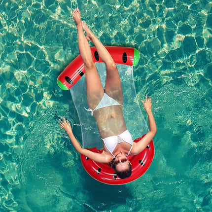 Inflatable Water Float Watermelon Pineapple Strawberry Pool Hammock Chair - Go2buy Australia