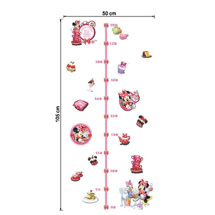 Kids Height Chart Wall Stickers Mickey Growth Measurement Ruler Removable Decal - Go2buy Australia