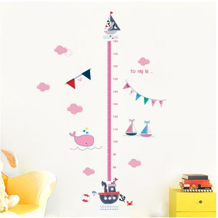 Kids Height Chart Wall Stickers Mickey Growth Measurement Ruler Removable Decal - Go2buy Australia