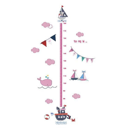 Kids Height Chart Wall Stickers Mickey Growth Measurement Ruler Removable Decal - Go2buy Australia