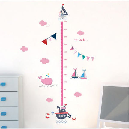 Kids Height Chart Wall Stickers Mickey Growth Measurement Ruler Removable Decal - Go2buy Australia
