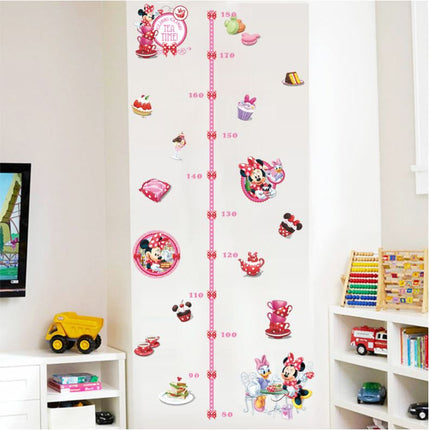 Kids Height Chart Wall Stickers Mickey Growth Measurement Ruler Removable Decal - Go2buy Australia