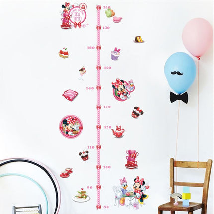 Kids Height Chart Wall Stickers Mickey Growth Measurement Ruler Removable Decal - Go2buy Australia