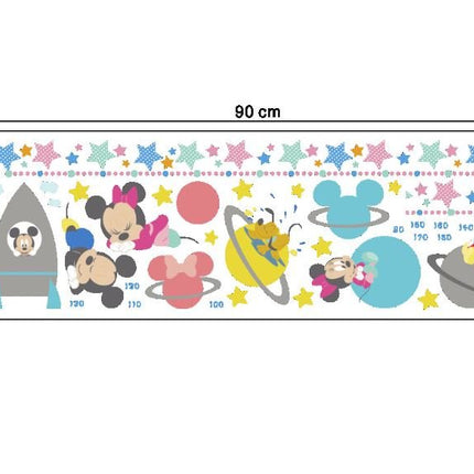Kids Height Chart Wall Stickers Mickey Growth Measurement Ruler Removable Decal - Go2buy Australia