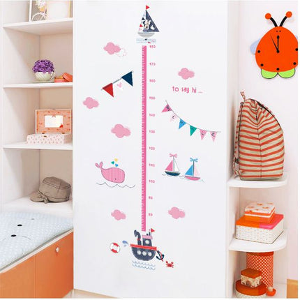 Kids Height Chart Wall Stickers Mickey Growth Measurement Ruler Removable Decal - Go2buy Australia