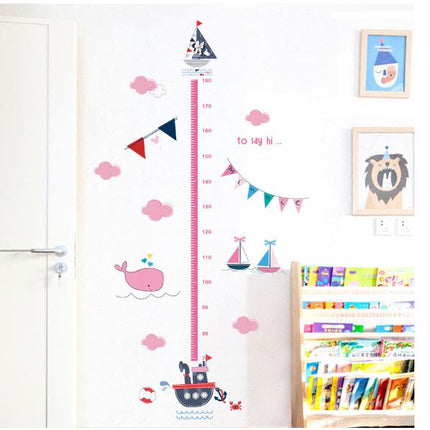 Kids Height Chart Wall Stickers Mickey Growth Measurement Ruler Removable Decal - Go2buy Australia