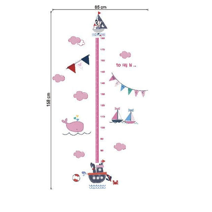 Kids Height Chart Wall Stickers Mickey Growth Measurement Ruler Removable Decal - Go2buy Australia
