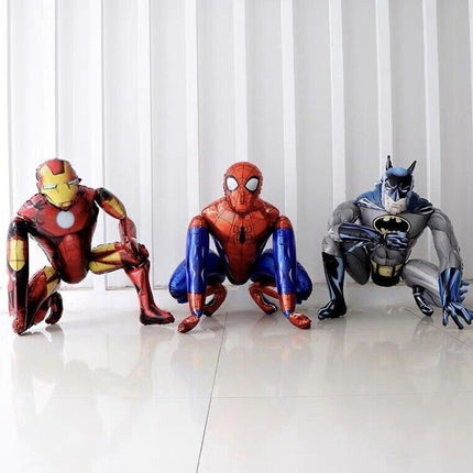 Large 3D Spiderman Batman Iron Man Kids Birthday Party Foil Balloon Marvel Hero - Go2buy Australia
