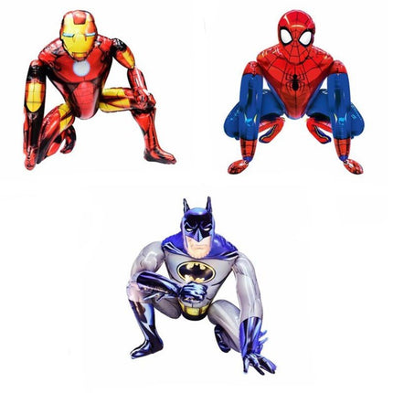 Large 3D Spiderman Batman Iron Man Kids Birthday Party Foil Balloon Marvel Hero - Go2buy Australia