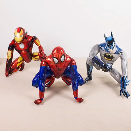 Large 3D Spiderman Batman Iron Man Kids Birthday Party Foil Balloon Marvel Hero - Go2buy Australia