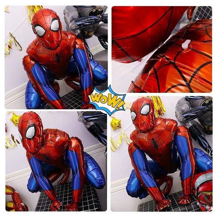 Large 3D Spiderman Batman Iron Man Kids Birthday Party Foil Balloon Marvel Hero - Go2buy Australia