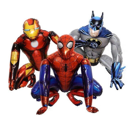 Large 3D Spiderman Batman Iron Man Kids Birthday Party Foil Balloon Marvel Hero - Go2buy Australia